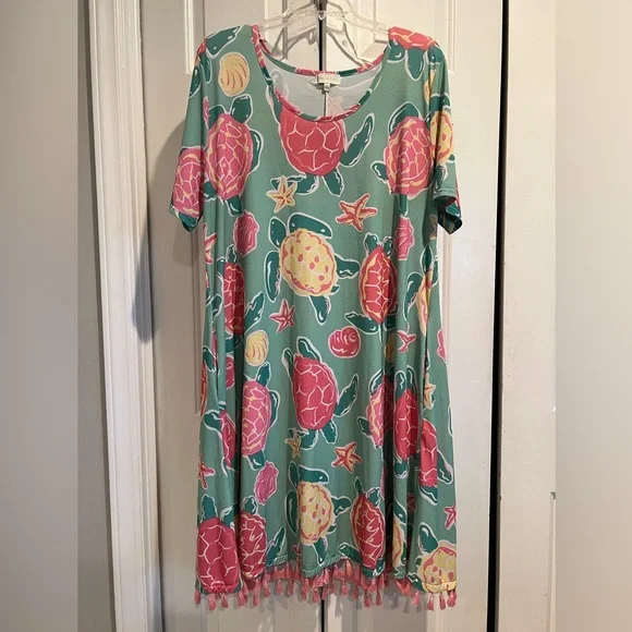 Simply Southern | Dresses | Simply Southern Green Turtle Design Casual Dress W Pink Tassel Hem | Poshmark Simply Southern | Dresses | Simply Southern Green Turtle Design Casual Dress W Pink Tassel Hem | Poshmark